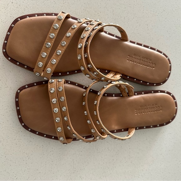 Cushionaire Memory Foam Rhinestones Sandals - Picture 1 of 4